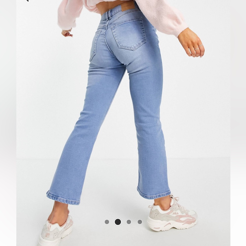 Pull&Bear kickflare jeans in blue